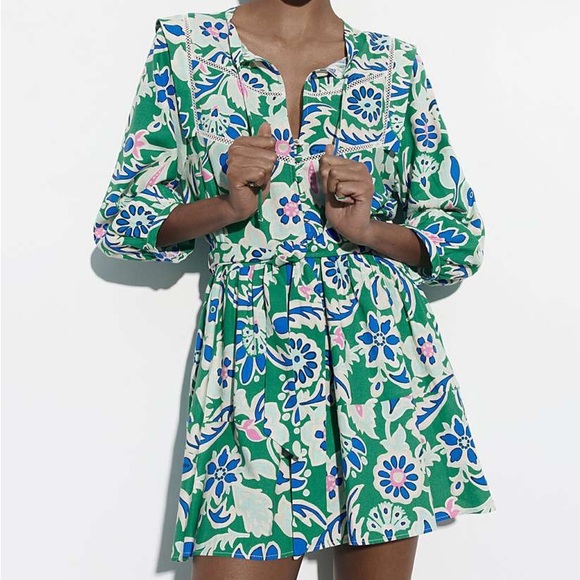 Beautiful Zara dress size M worn once - Picture 1 of 4